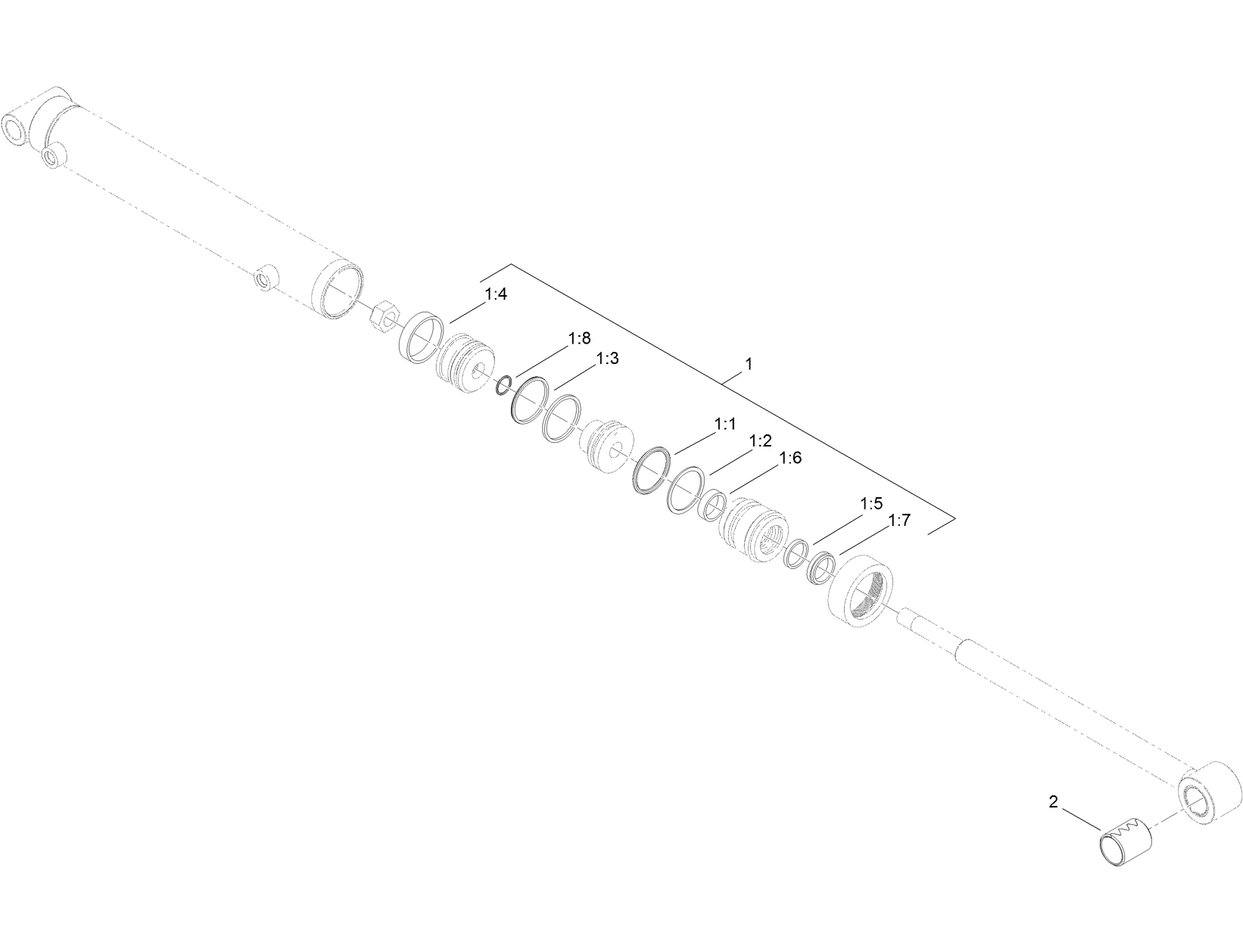 Hydraulic Cylinder Assembly No. 114-5685