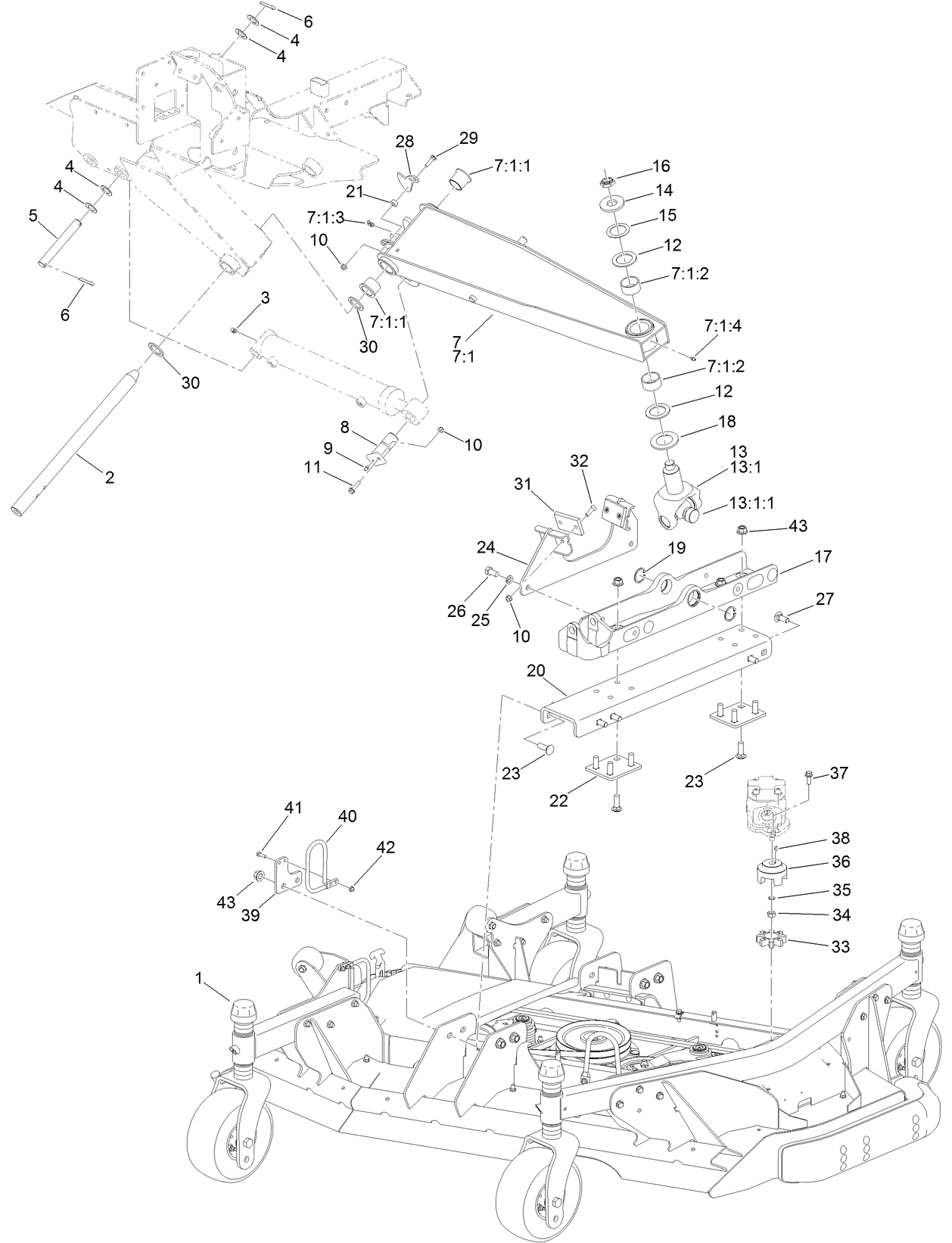 Right Hand Deck Connection Assembly