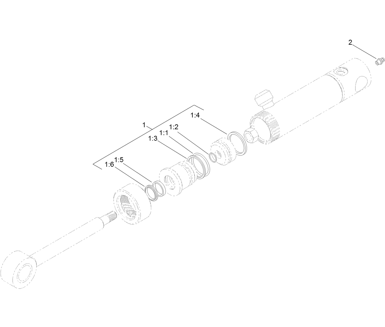 Hydraulic Cylinder Assembly No. 110-9834