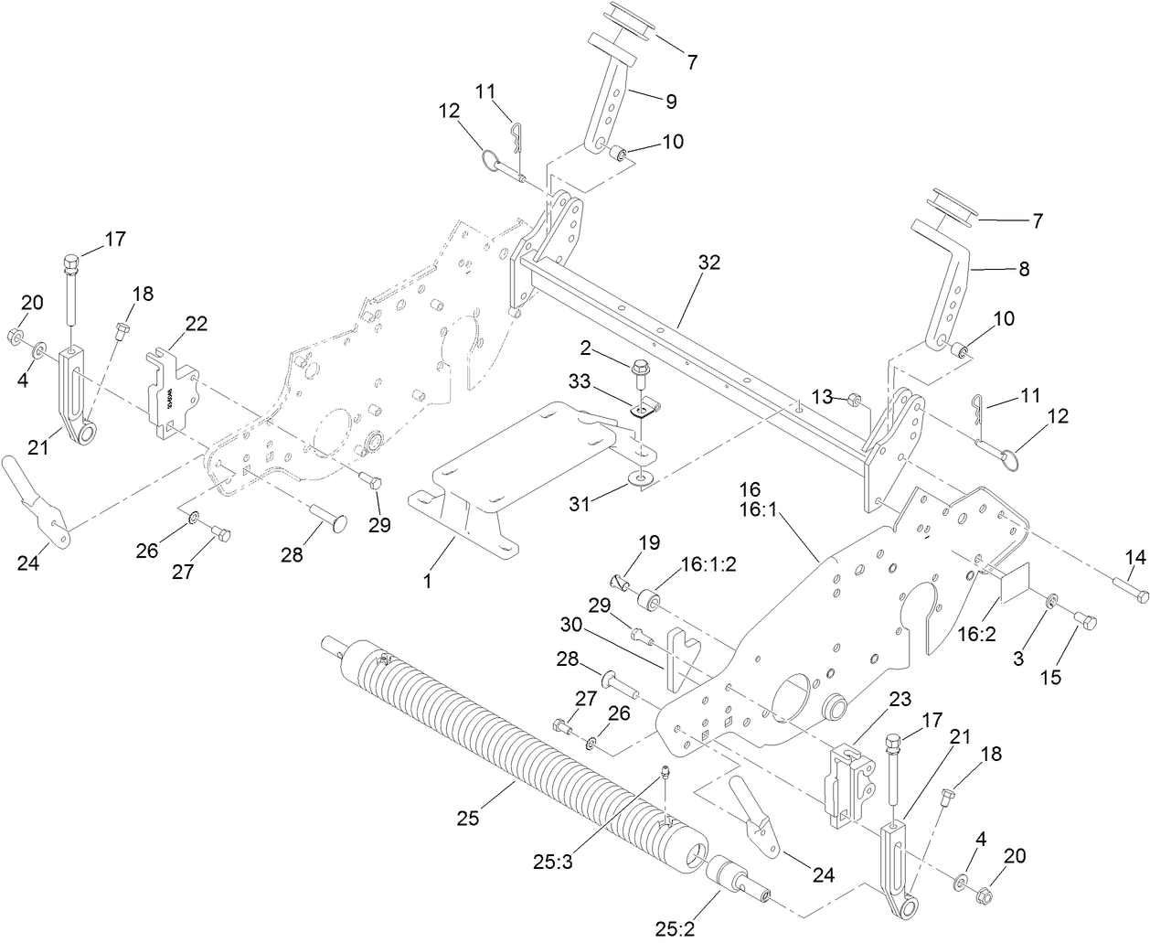 Engine Mount and Frame Assembly