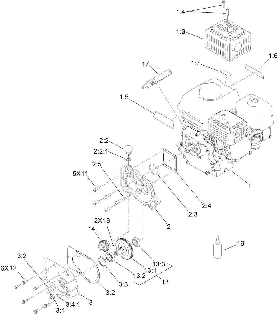 Engine and Gearbox Assembly No. 138-2143