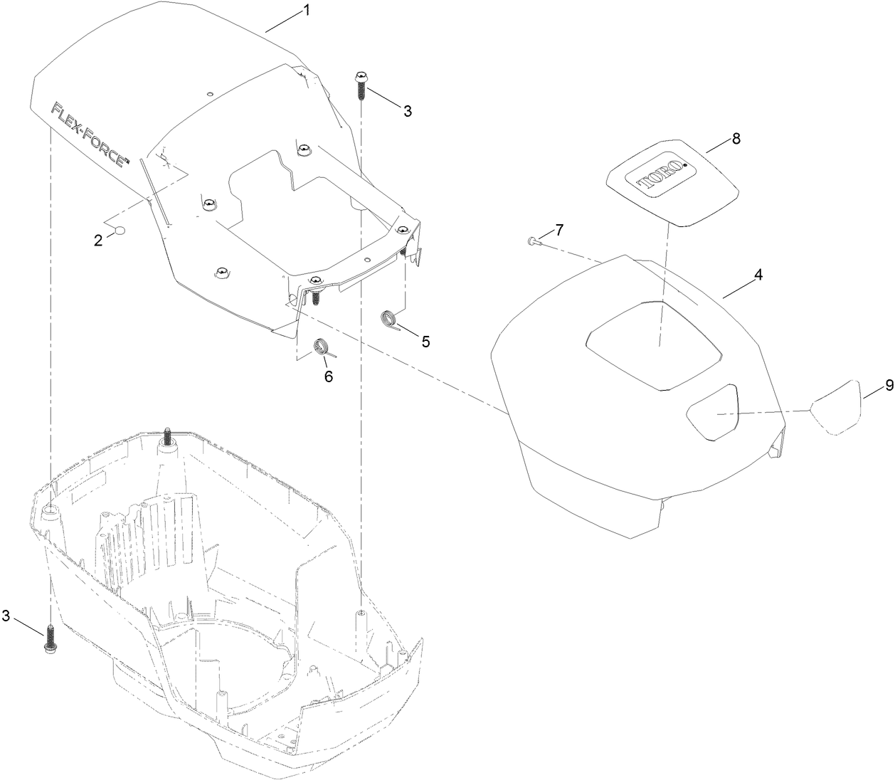 Motor Module Assembly No. 139-1680 Upper Shroud Assembly