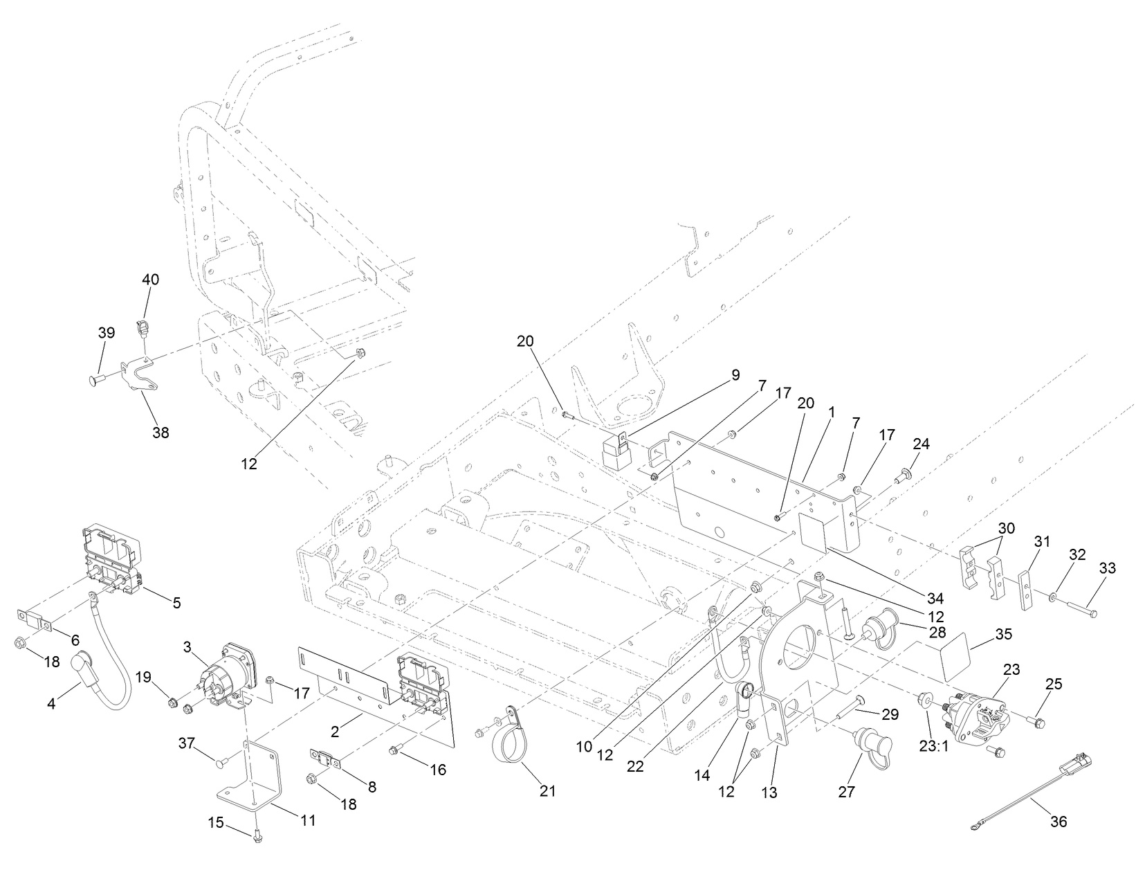 Rear Electrical Component Assembly