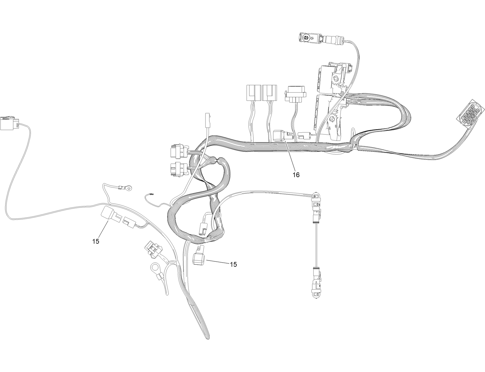 Engine Wire Harness Assembly No. 122-1556