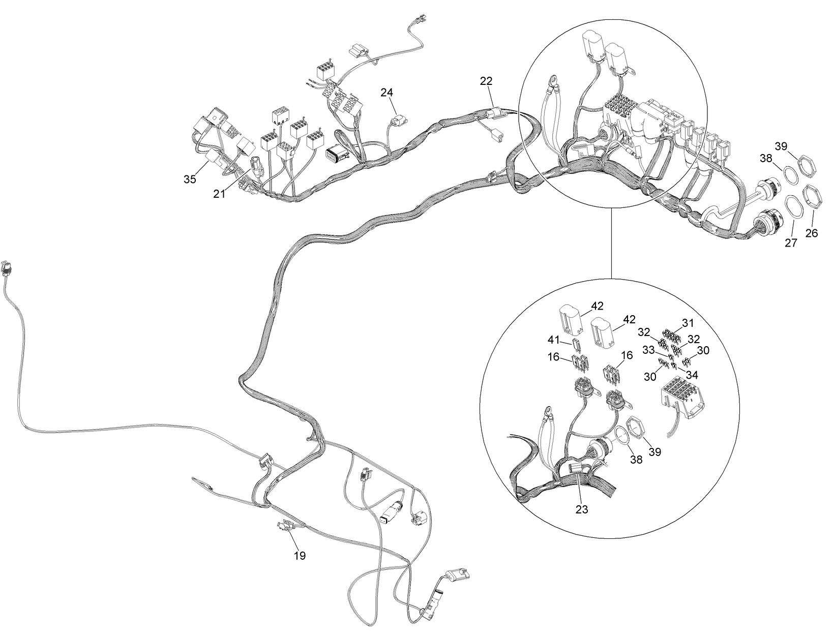 Platform Wire Harness Assembly No. 122-1555