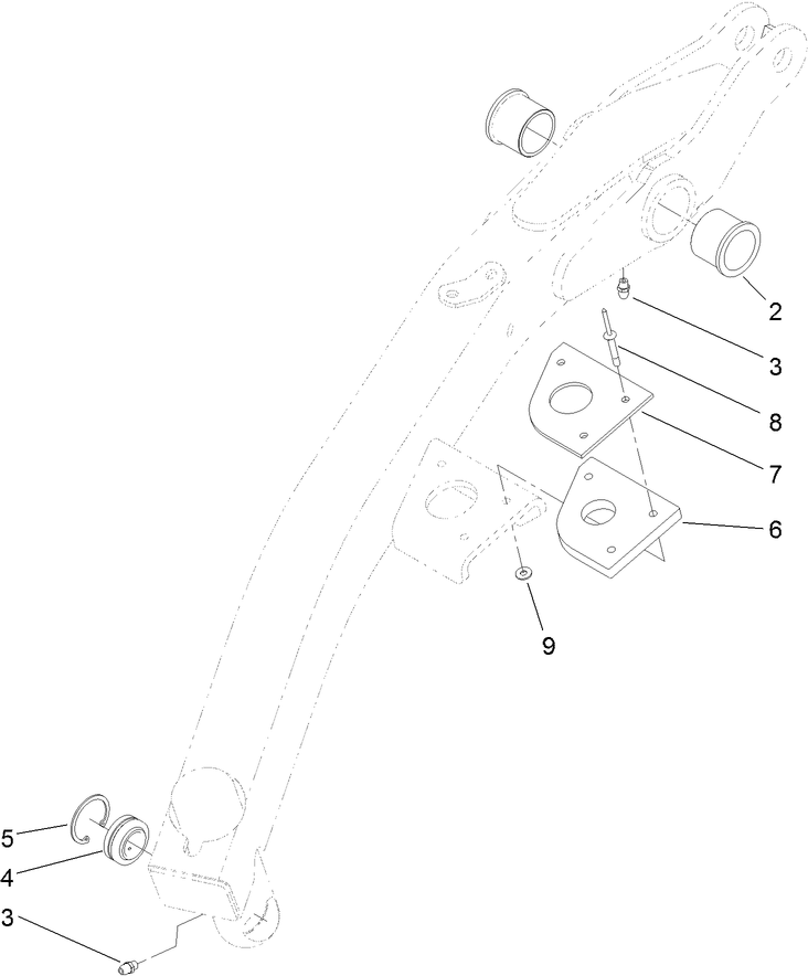 Left Hand Lift Arm Assembly No. 117-0803