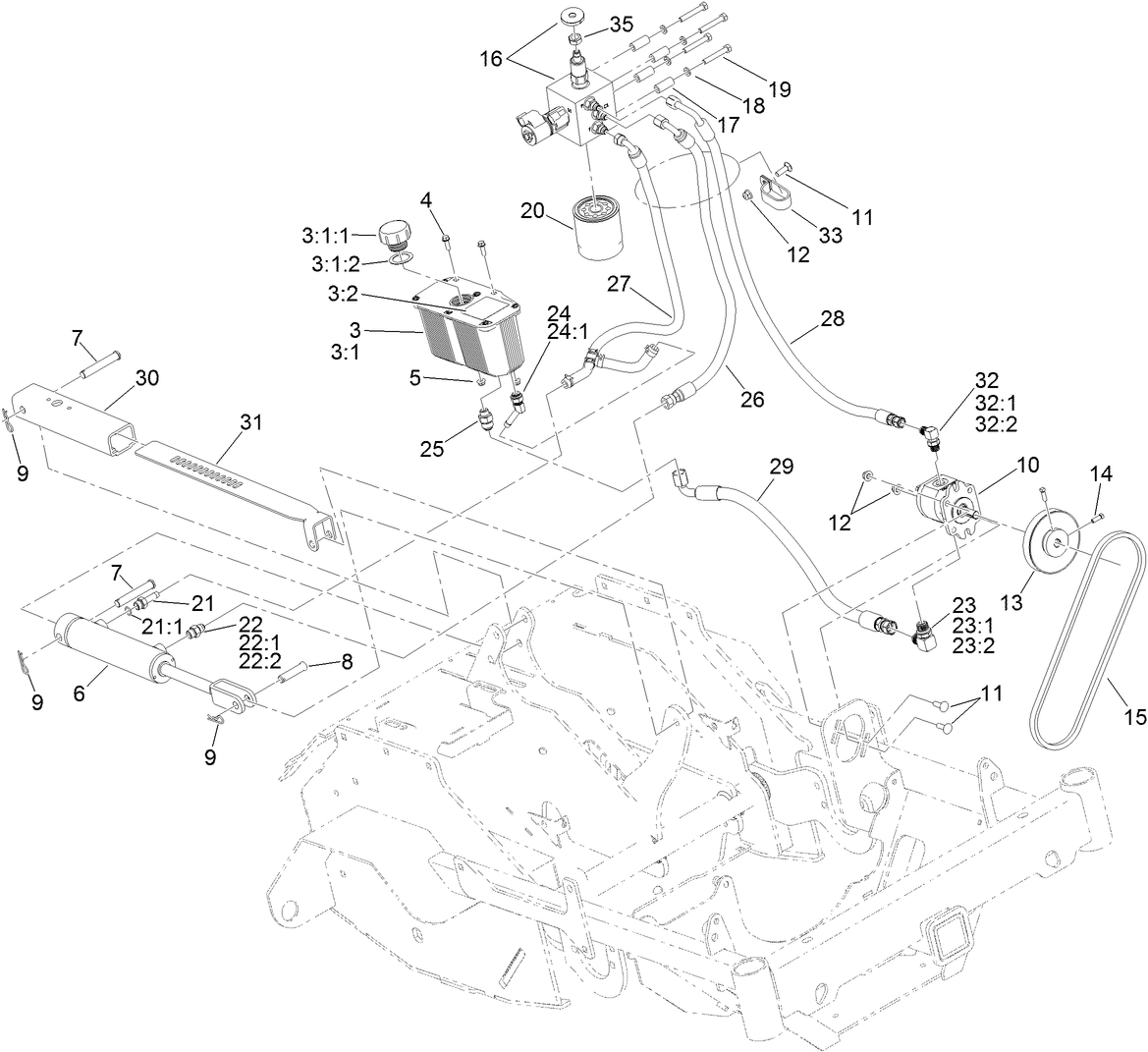 Auxiliary Hydraulic Assembly