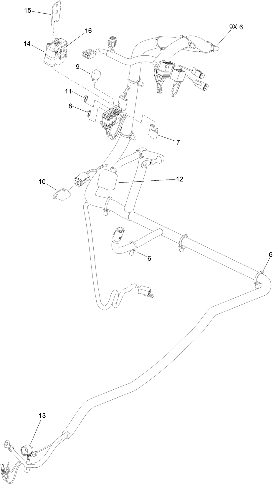 Wire Harness Assembly No. 126-9535