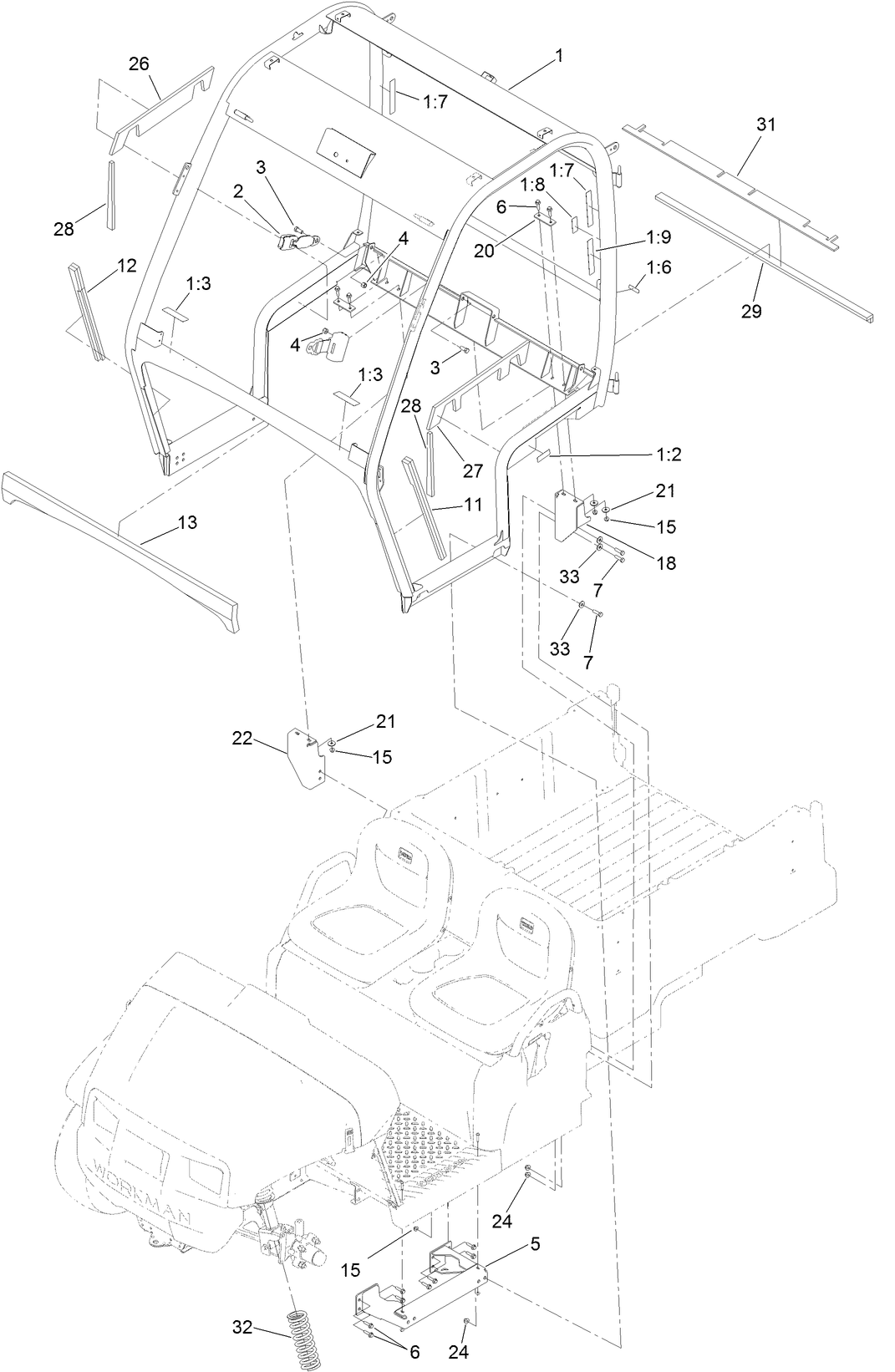 Frame Mount and Interior Seal Assembly
