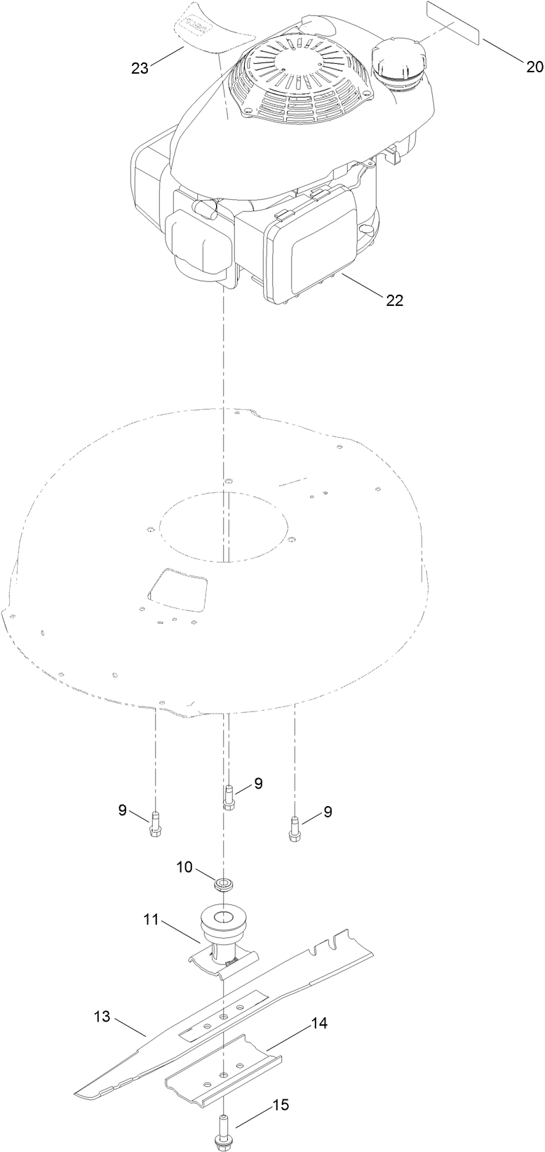 Engine and Blade Assembly