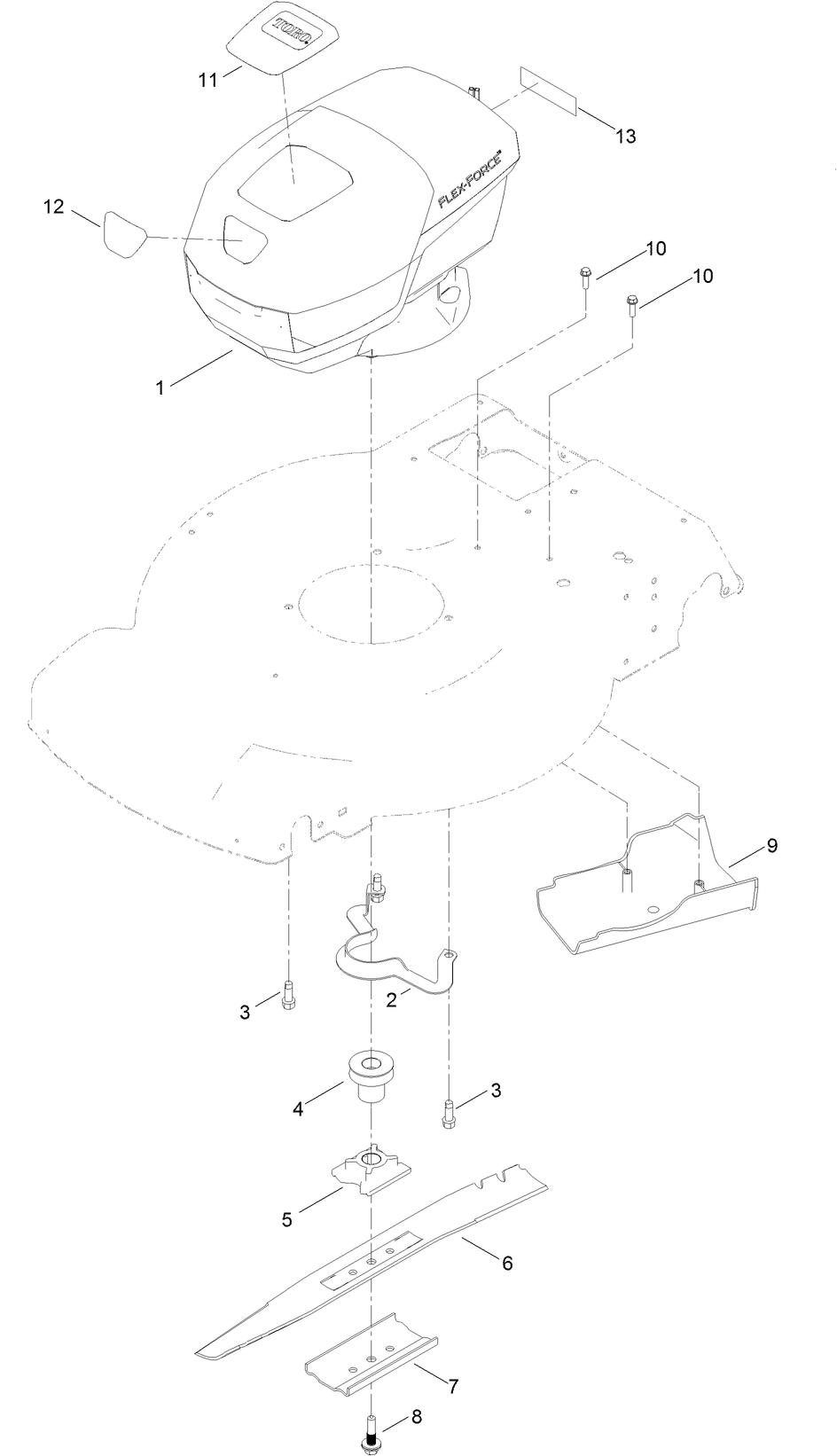 Motor and Blade Assembly