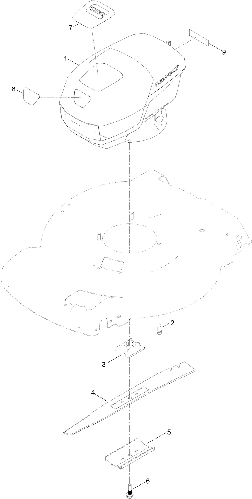 Motor and Blade Assembly