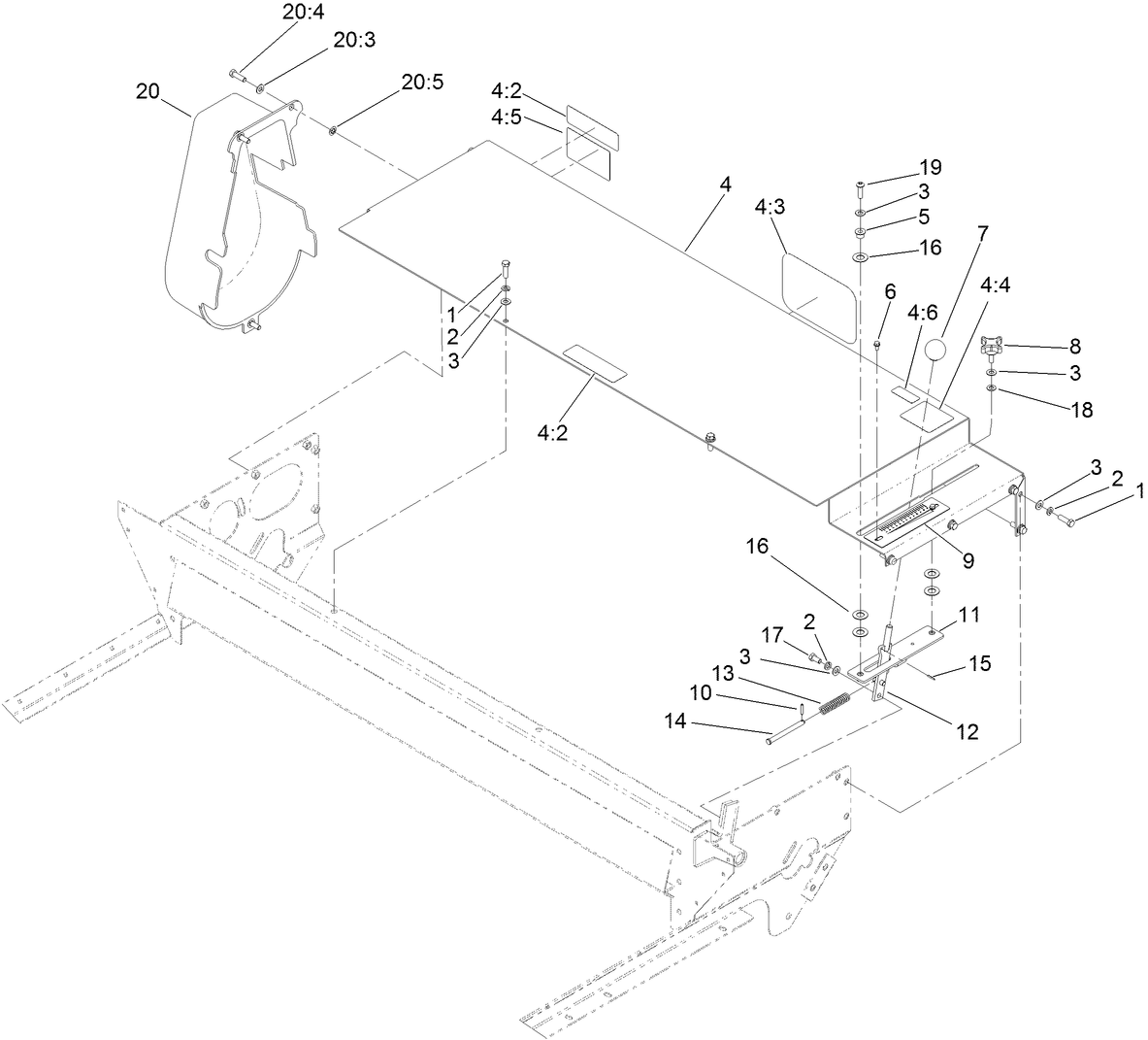 Gate Slide and Brush Guard Assembly