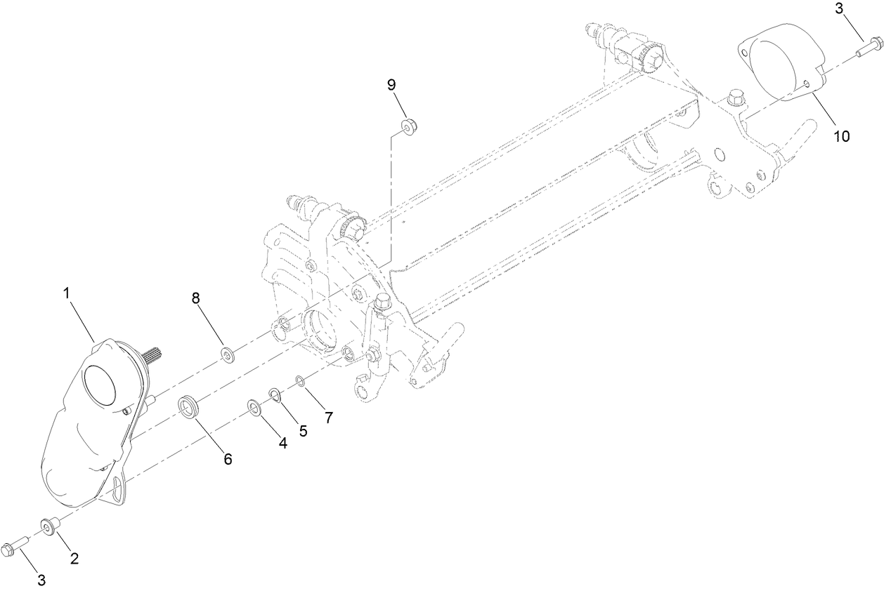Reel Drive Box and Weight Assembly