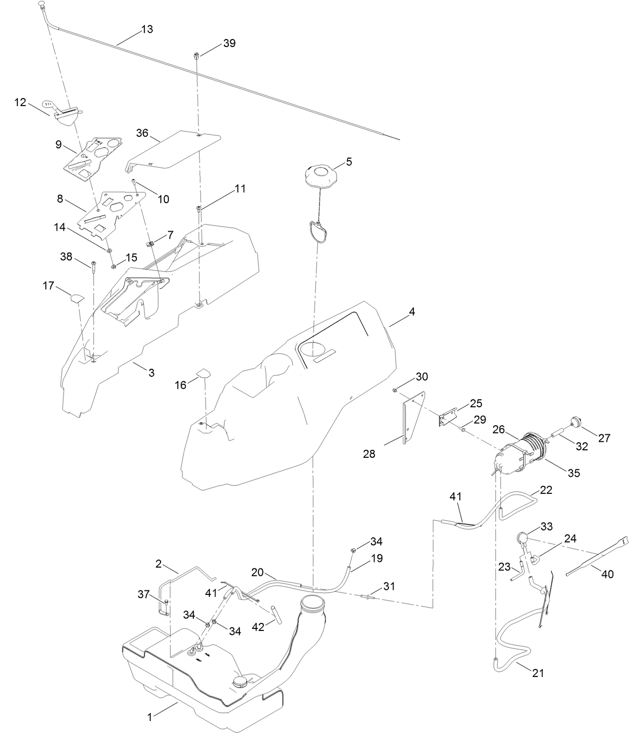Body Styling and Fuel Tank Assembly