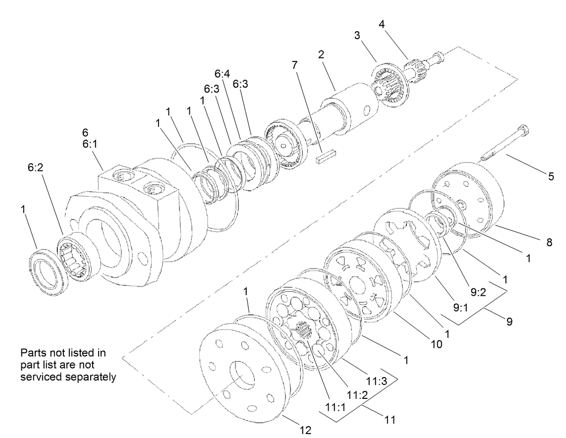 Hydraulic Motor Assembly No. 105-4573