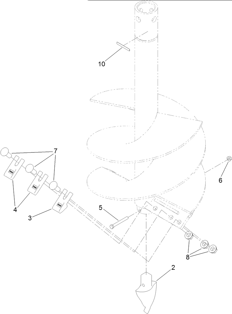 18-Inch Auger Bit Assembly