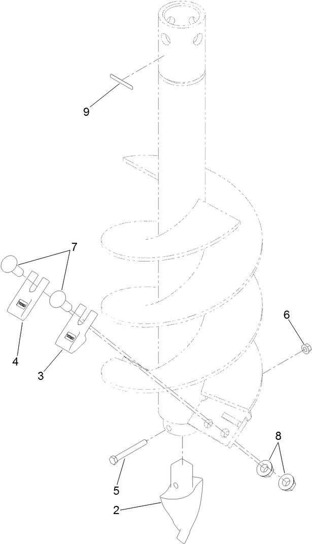 12-Inch Auger Bit Assembly