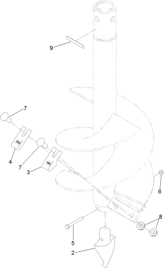 15-Inch Auger Bit Assembly