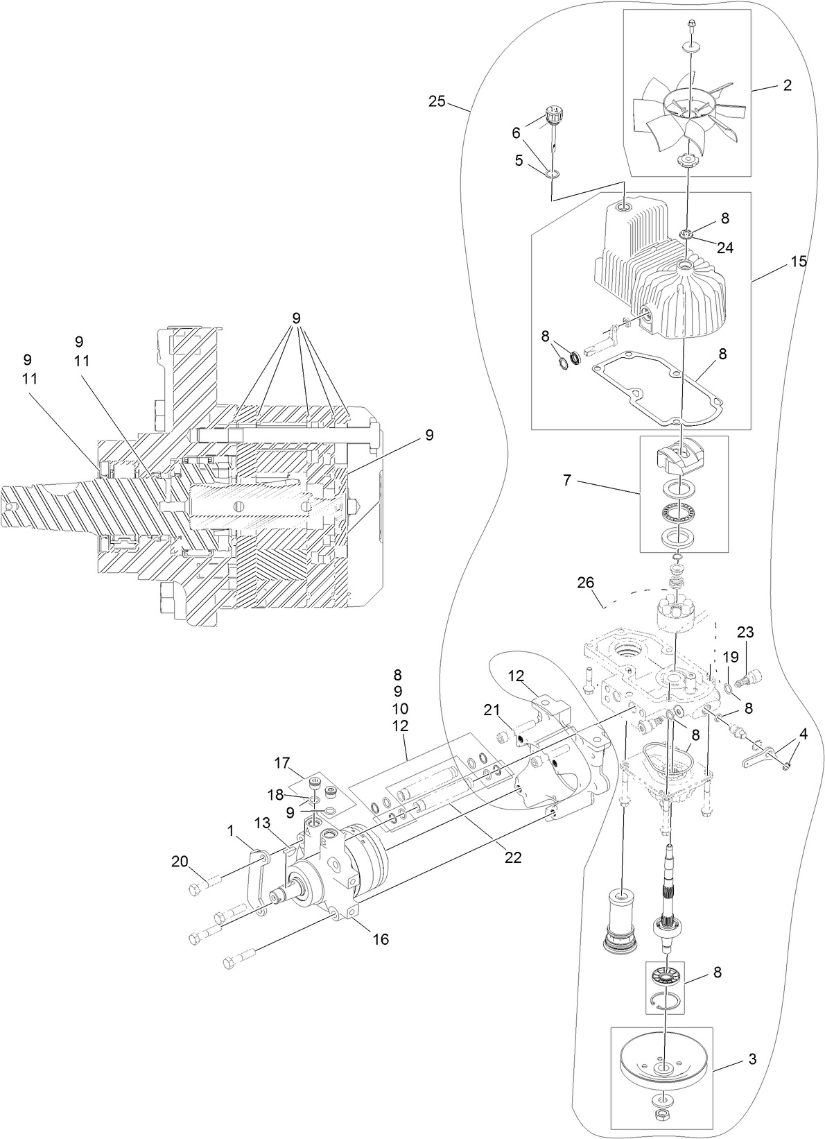 RH Hydro Assembly No. 126-1320