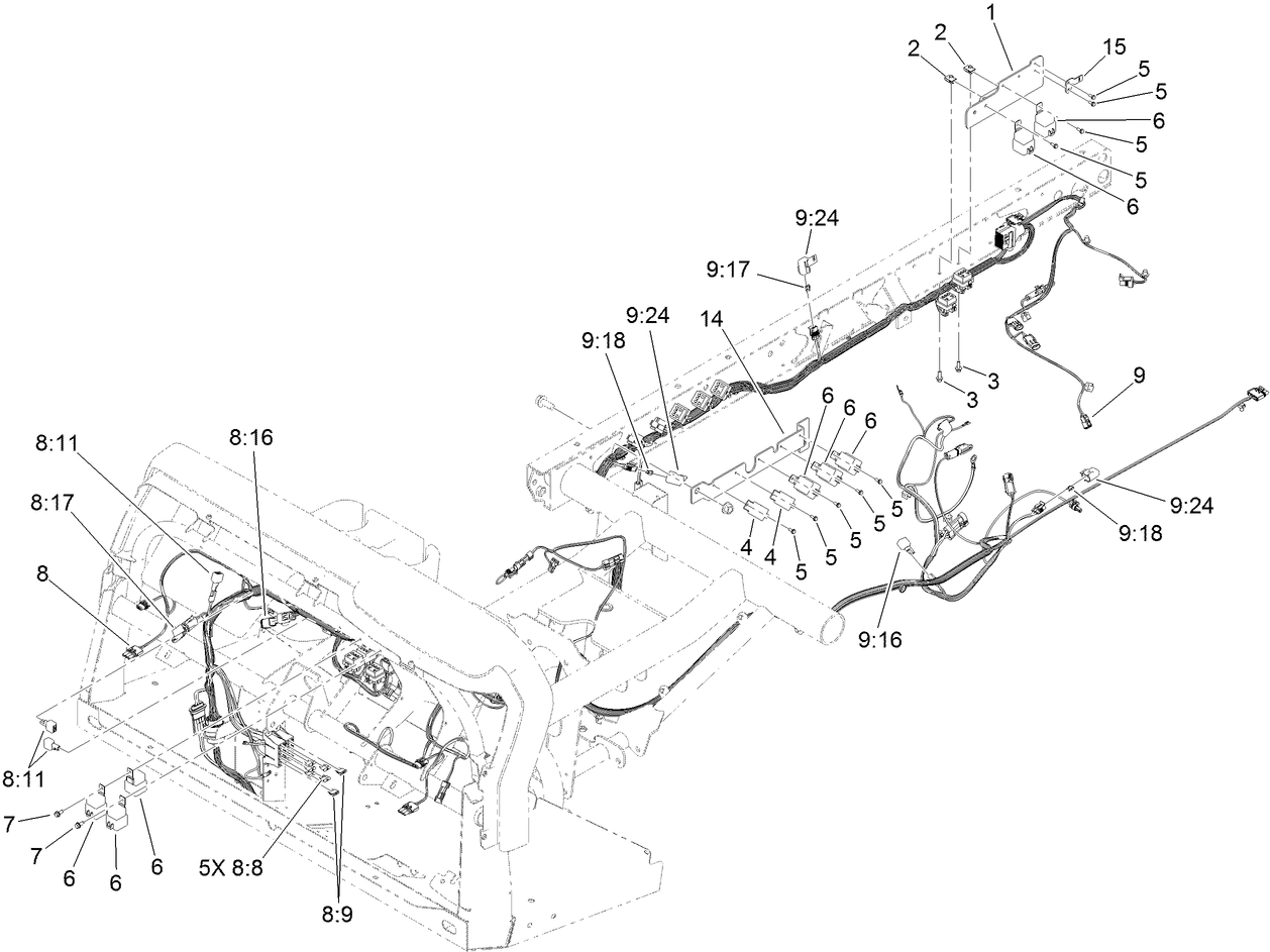 Front and Rear Wire Harness Assembly