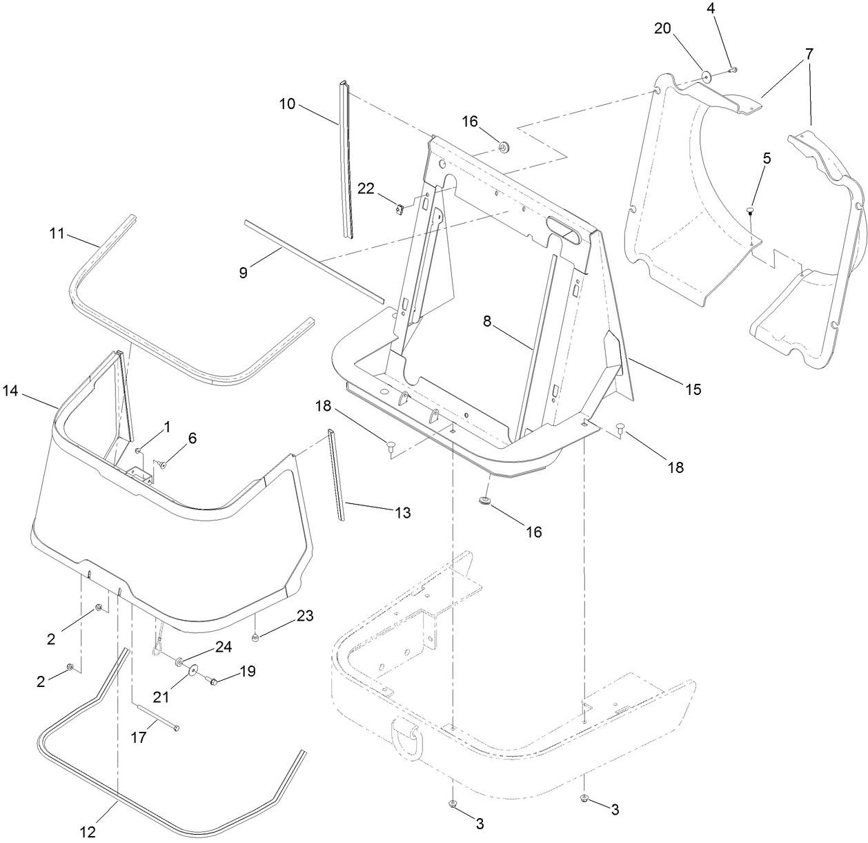 Screen and Support Assembly