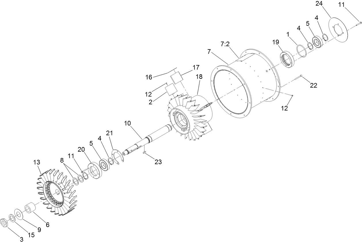 Turbine Assembly No. 125-4260