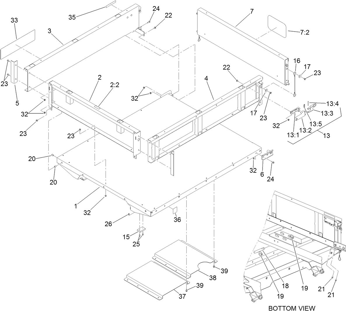 Full Bed and Side Panel Assembly