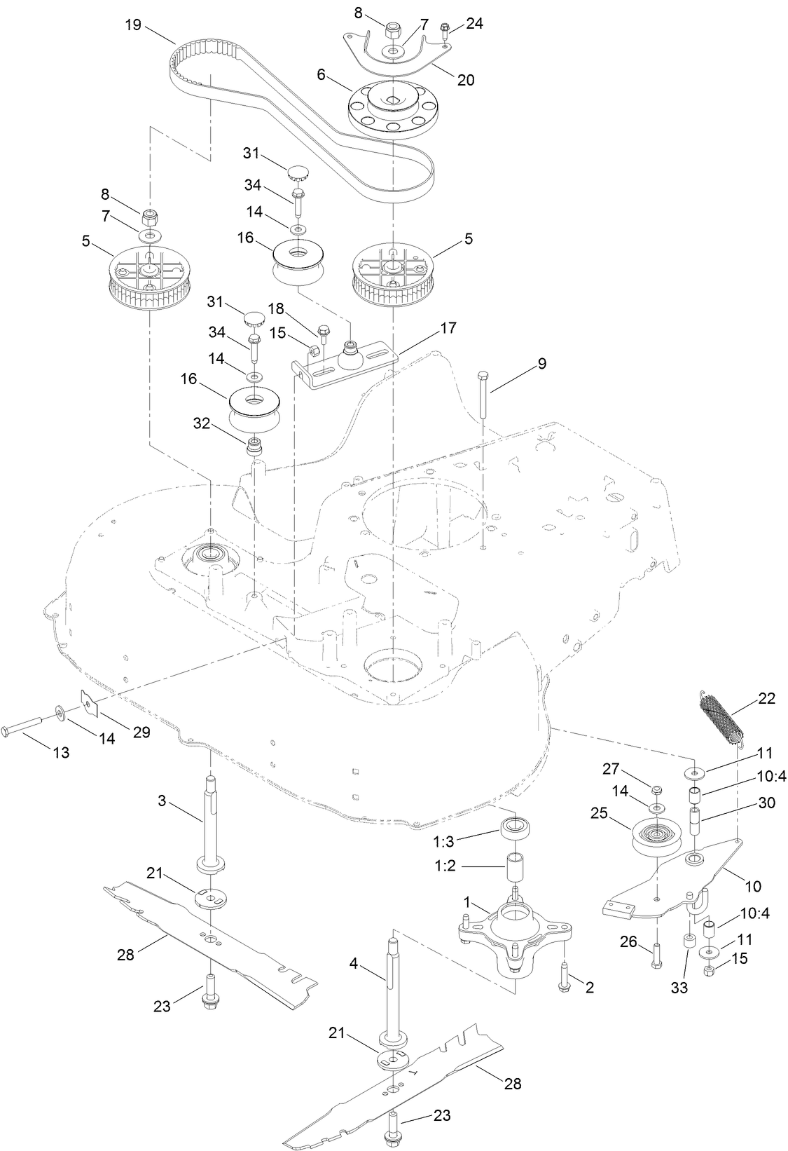 Spindle and Blade Assembly