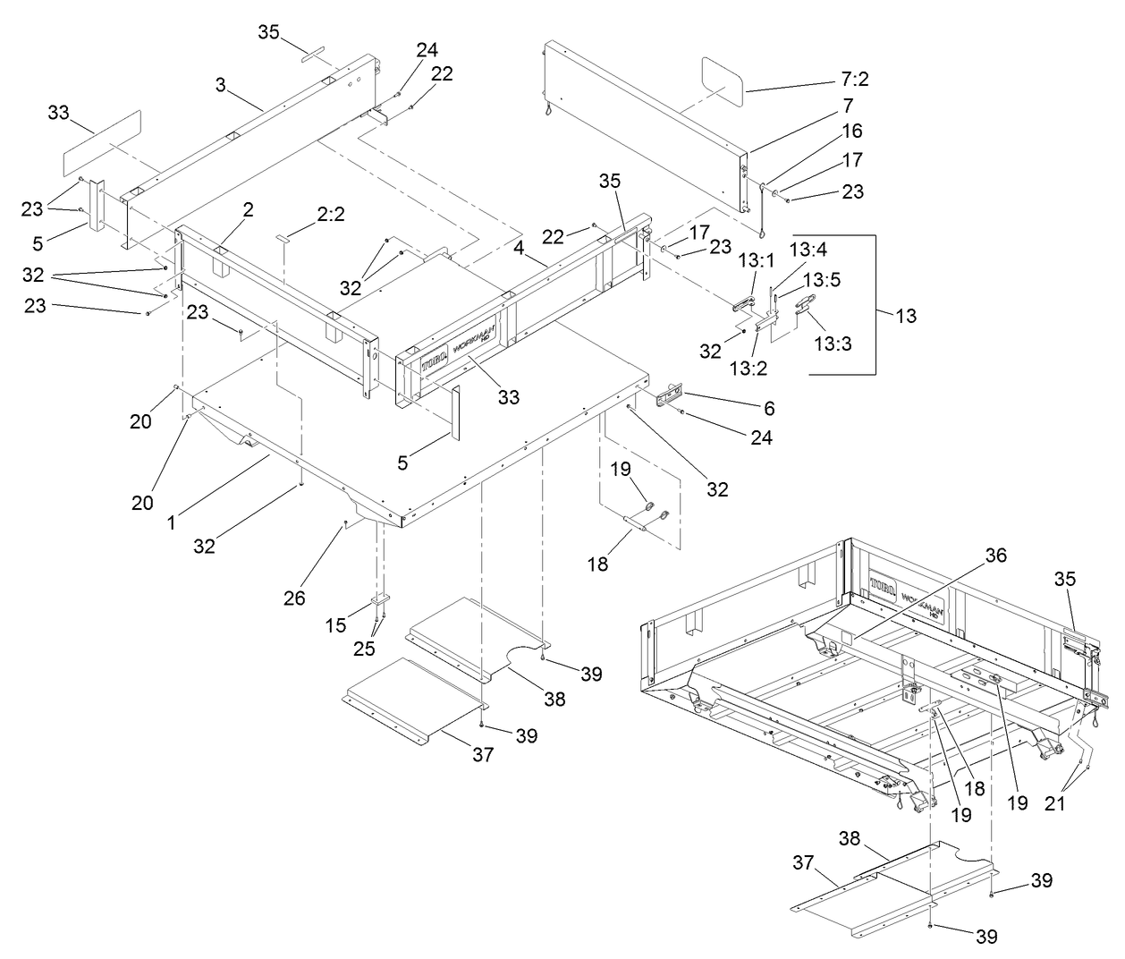 Full Bed and Side Panel Assembly