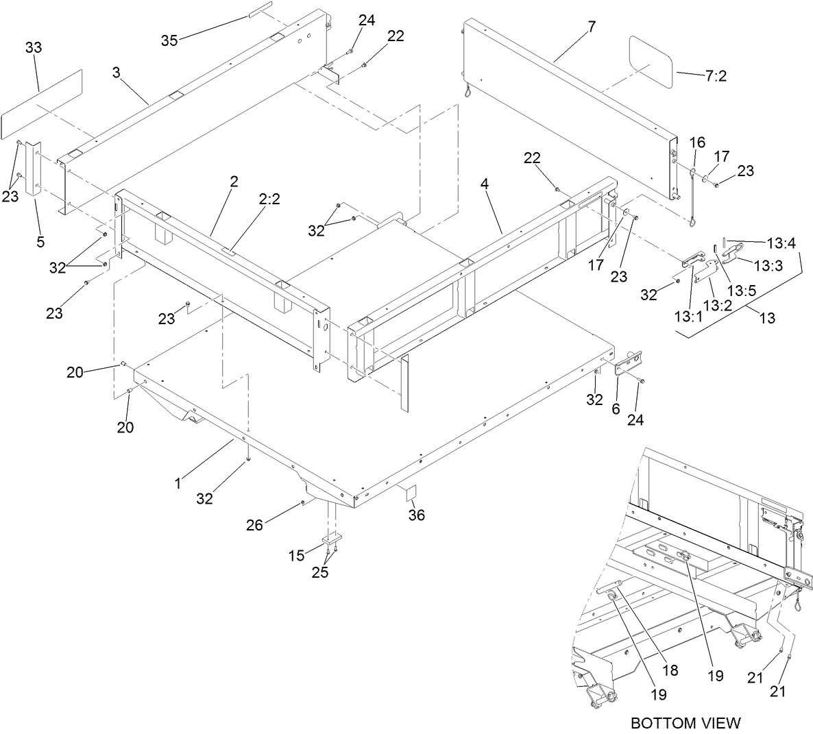 Full Bed and Side Panel Assembly