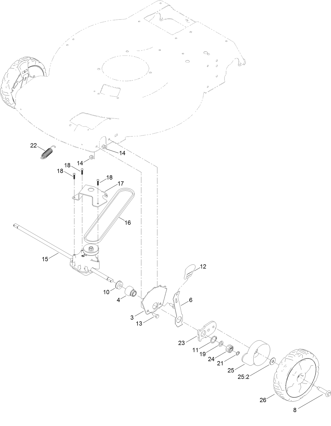Front Wheel and HOC Assembly