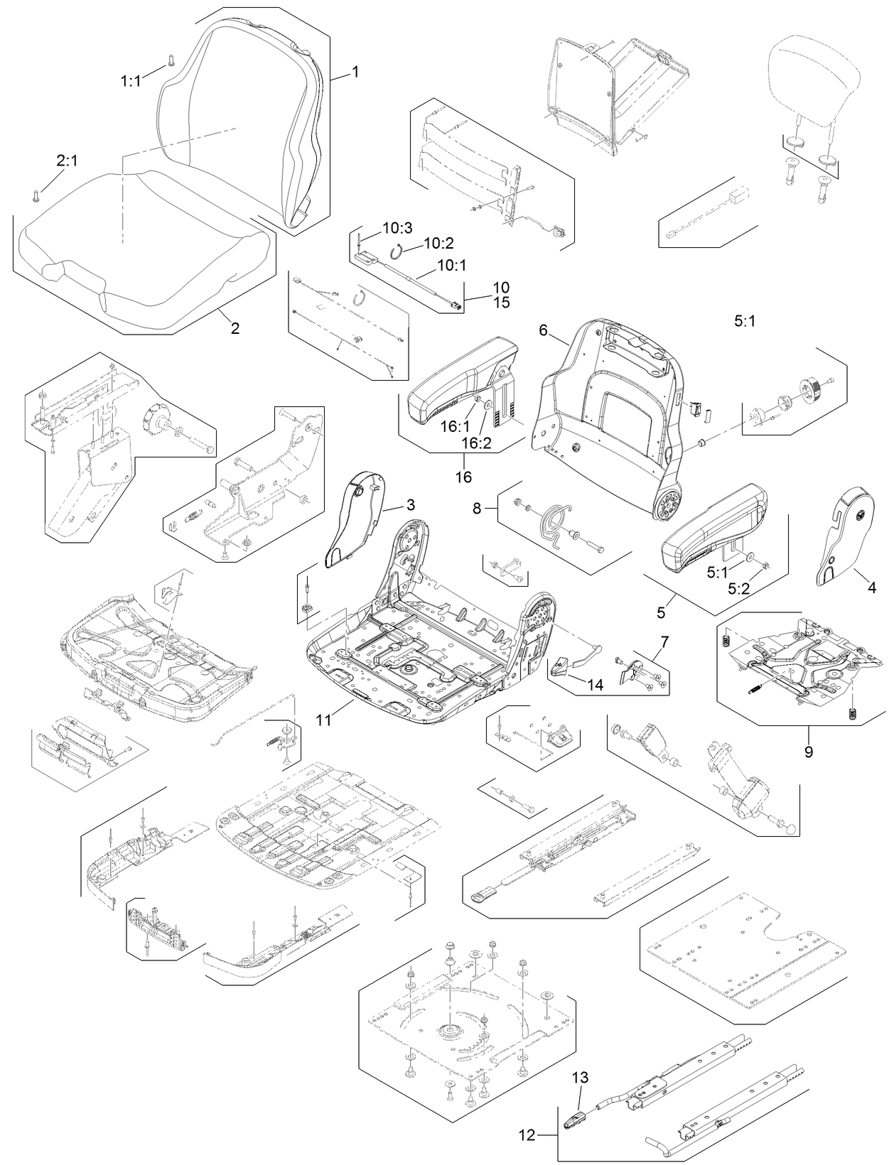 Premium Seat Assembly No. 138-3806
