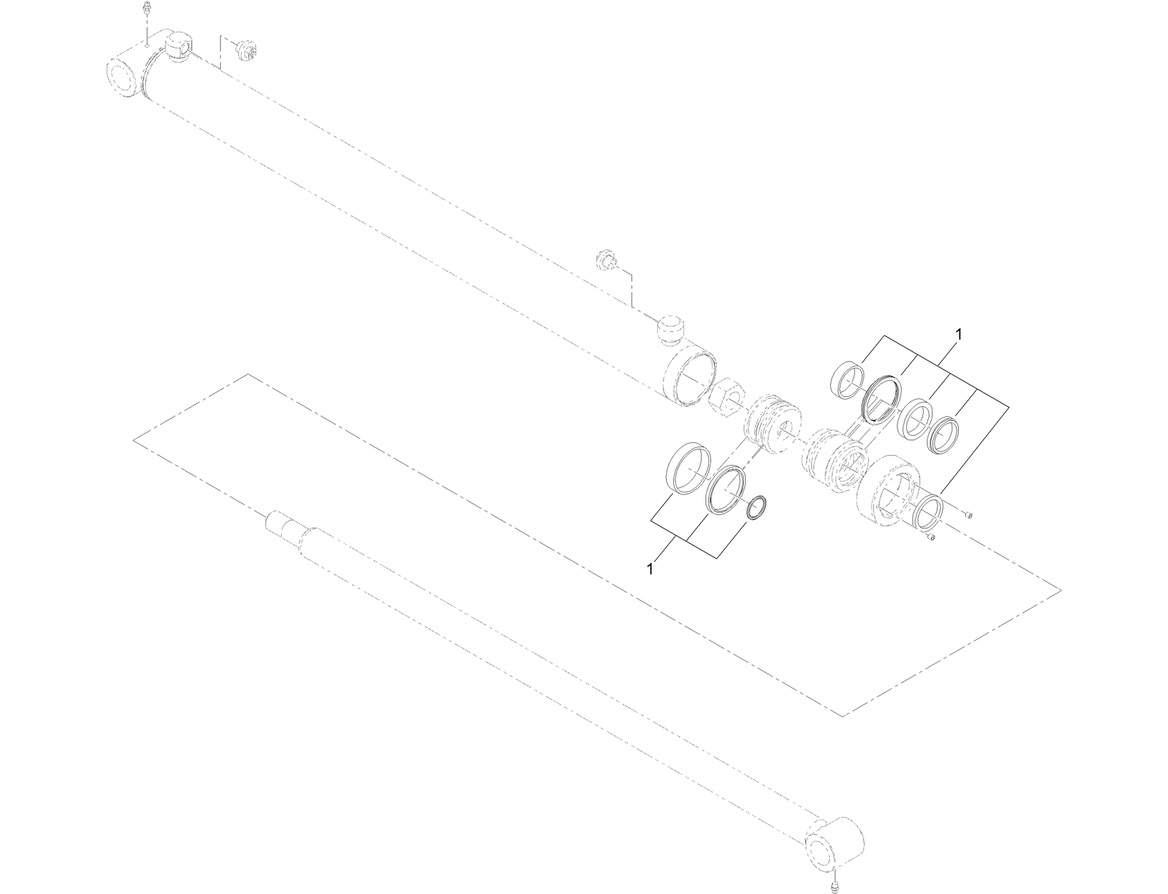 Hydraulic Cylinder Assembly No. 132-1687