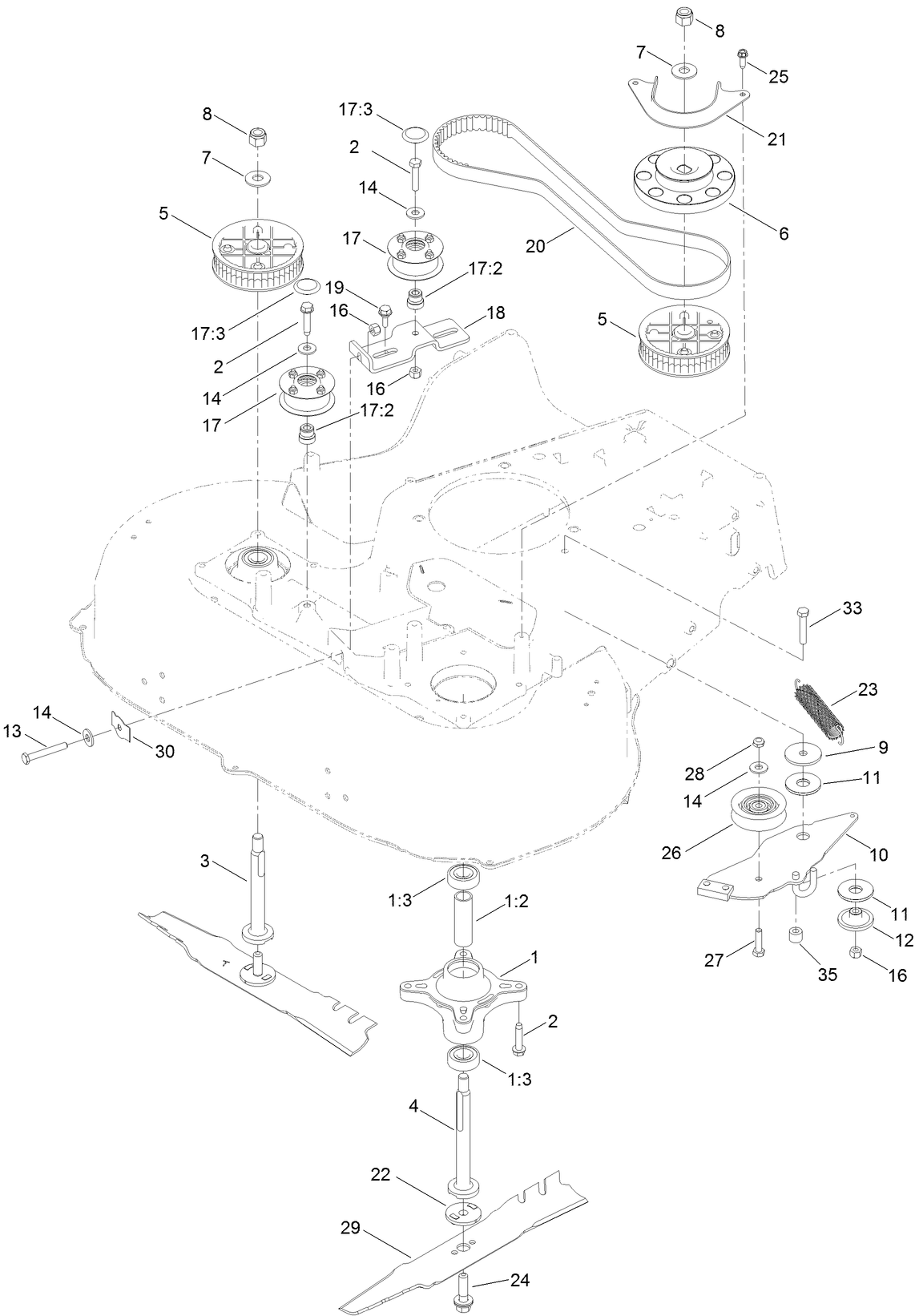 Spindle and Belt Assembly