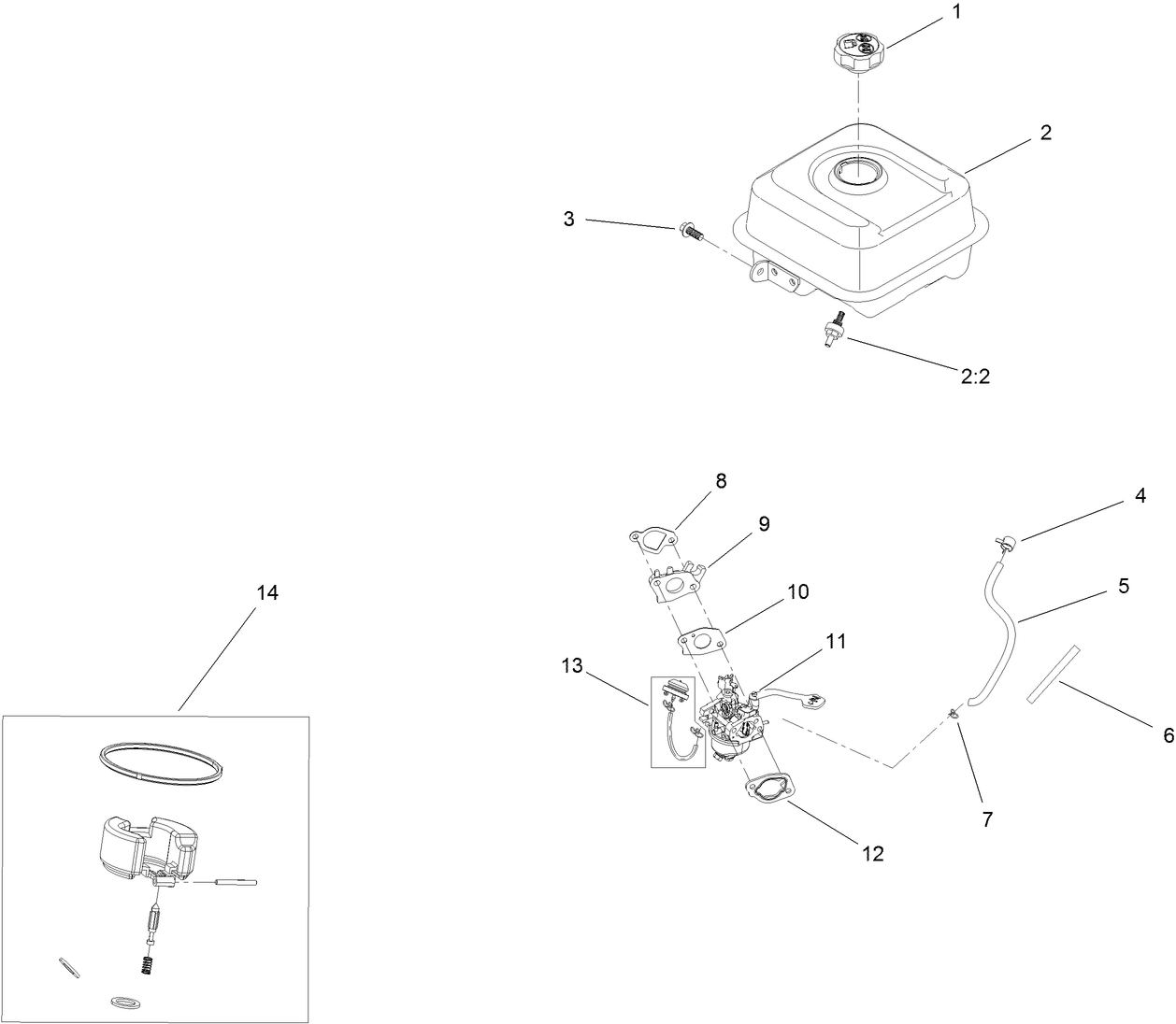 Fuel System and Carburetor Assembly