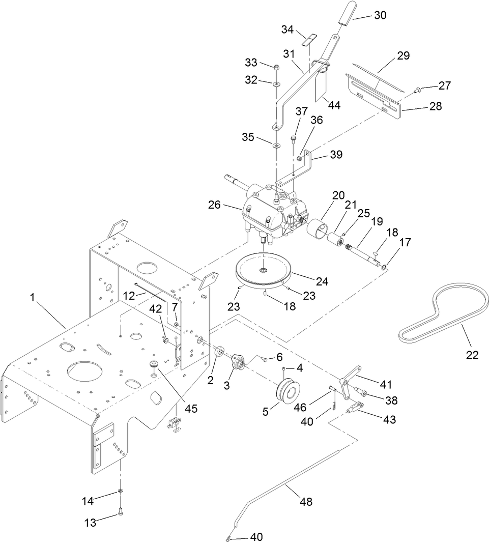 Frame and Transmission Assembly