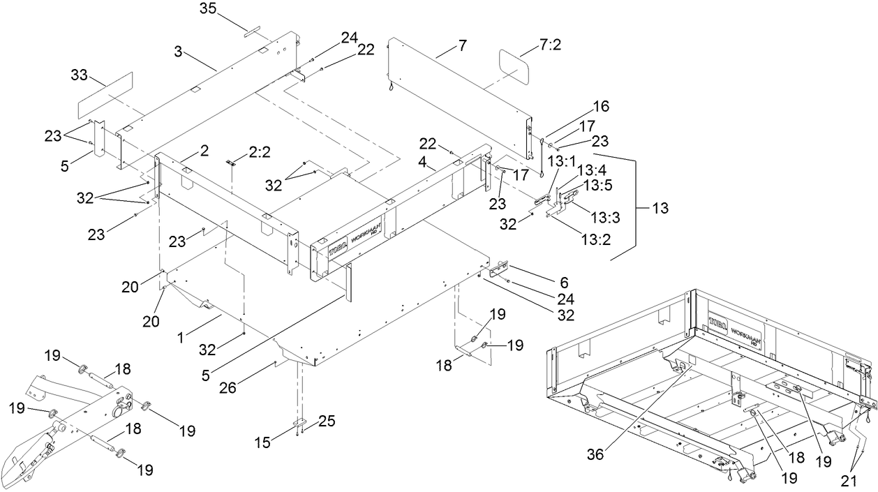 Full Bed and Side Panel Assembly