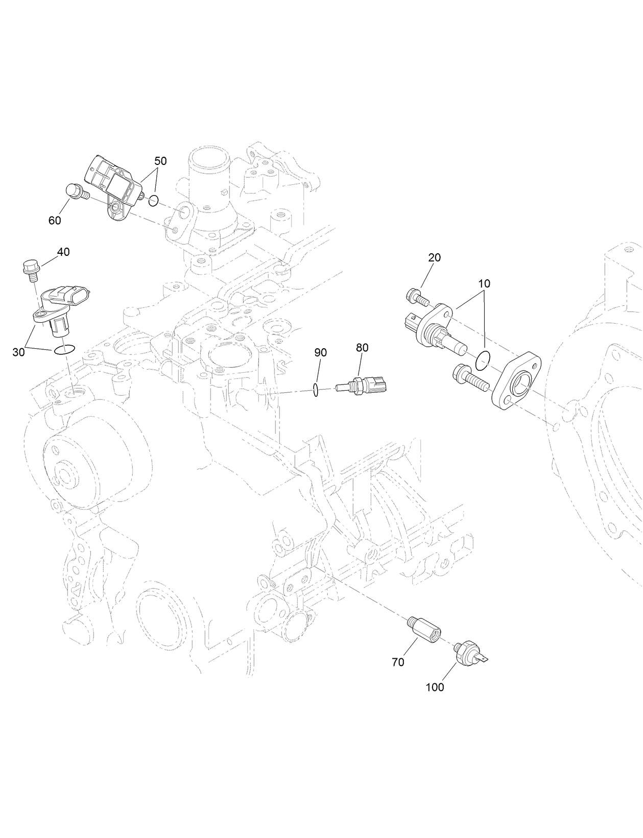 Oil Switch and Thermometer Assembly