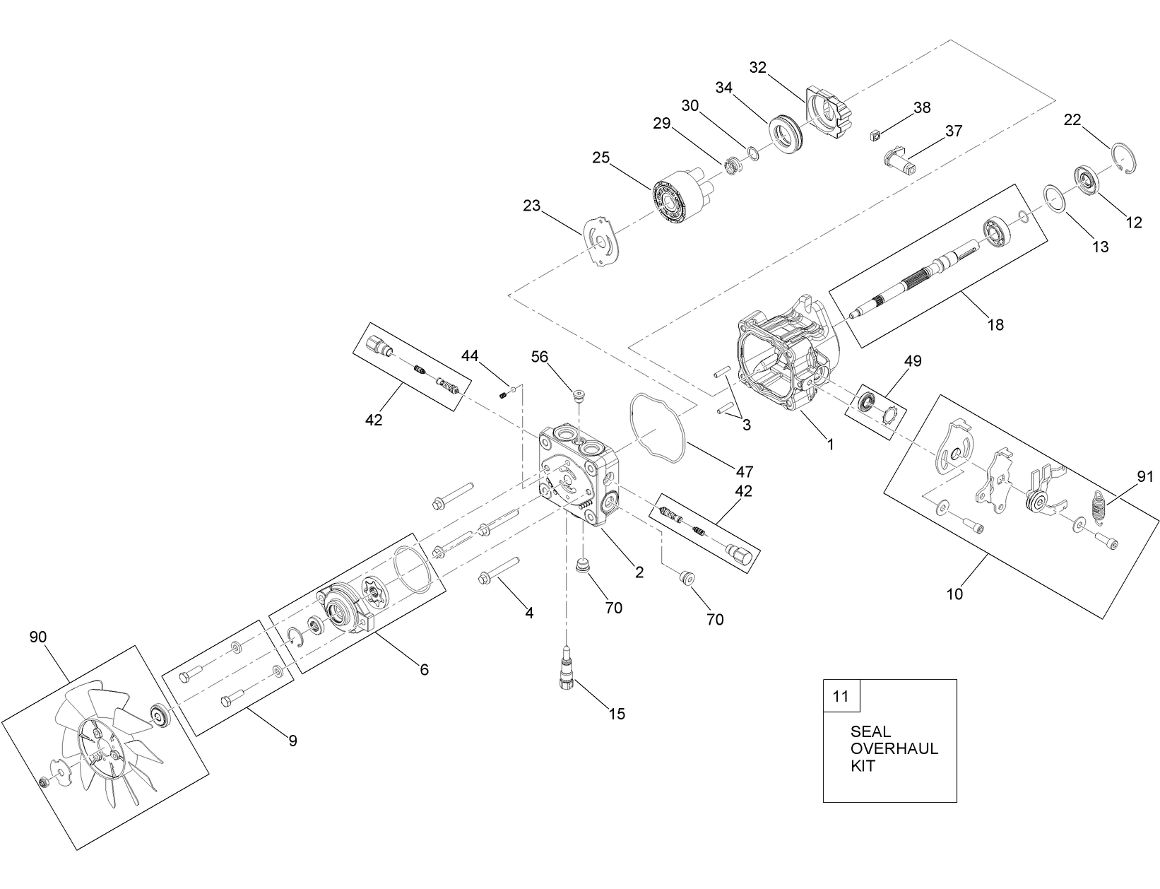 Hydraulic Pump Assembly No. 132-4797