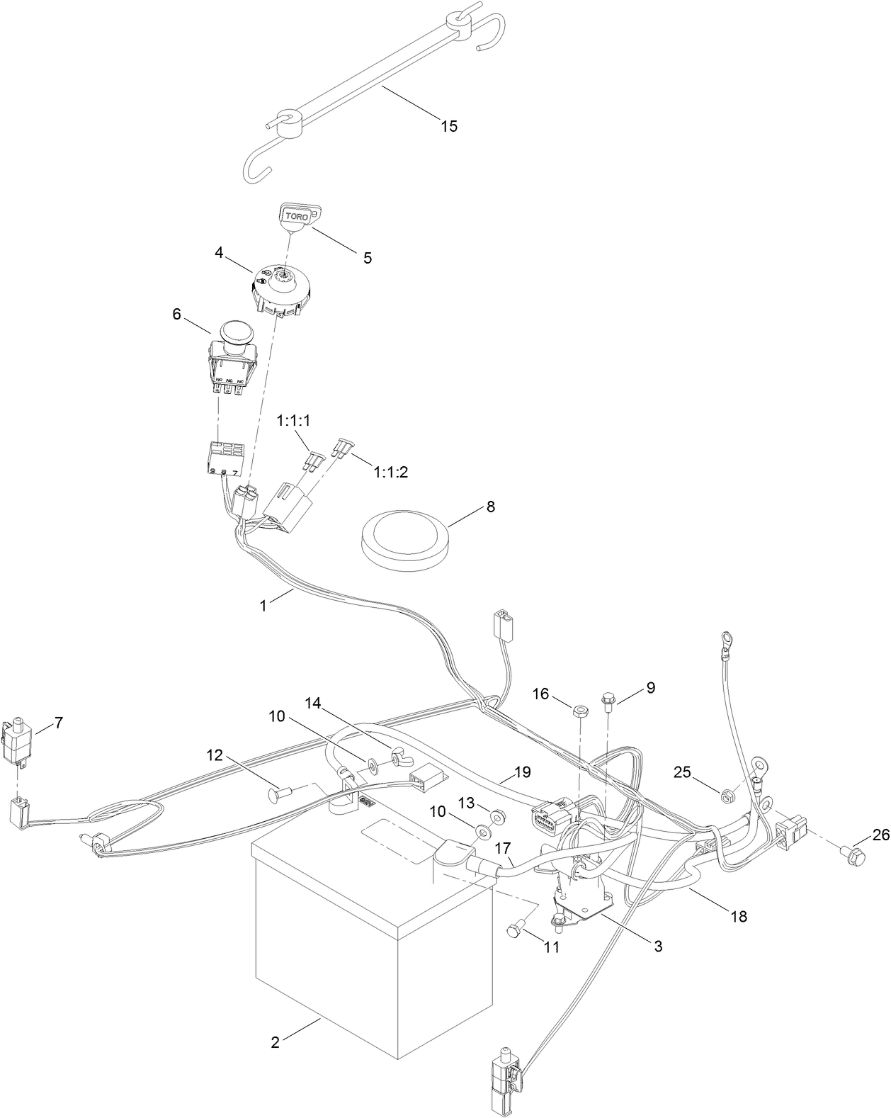 Battery and Electrical Assembly