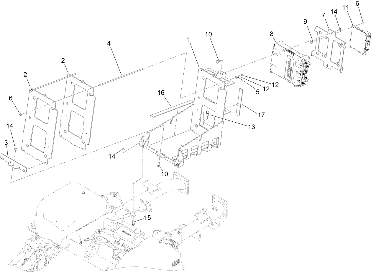 Top Battery Tray Assembly