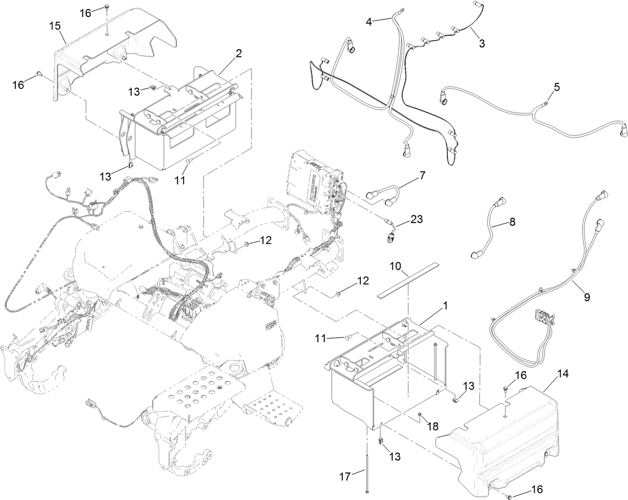 Side Battery Tray Assembly