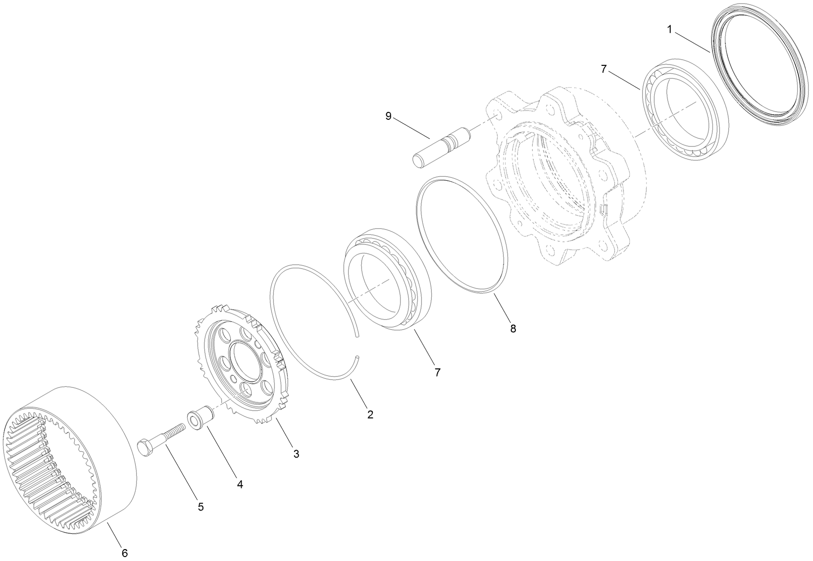 Front Axle  Wheel Hub Assembly
