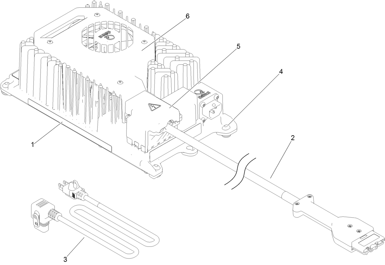 1200 Watt Lithium Battery Charger Assembly