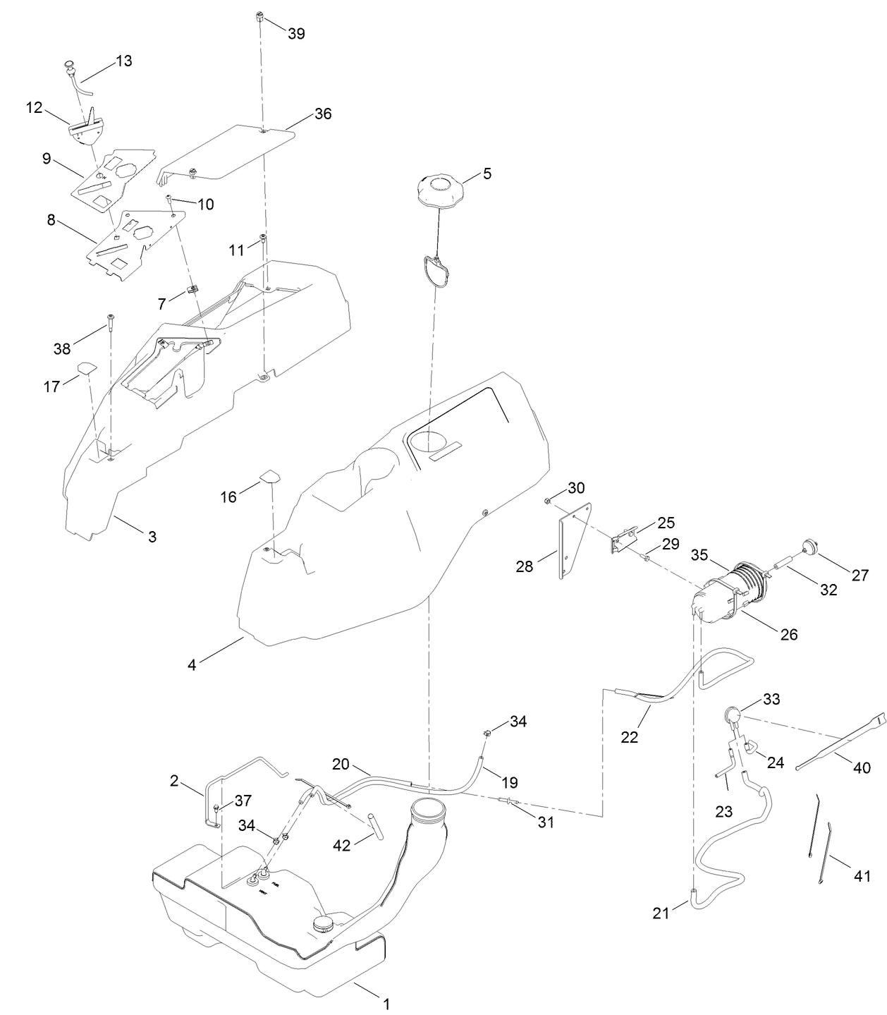 Body Styling and Fuel Tank Assembly