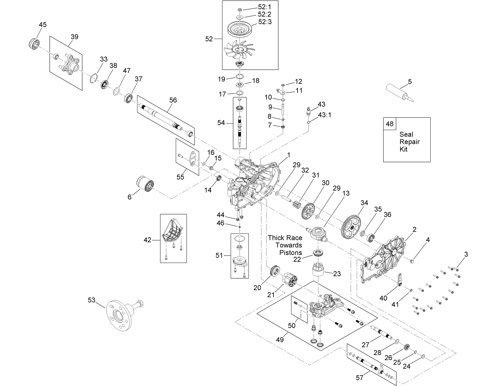 LH Transaxle Assembly No. 139-7500