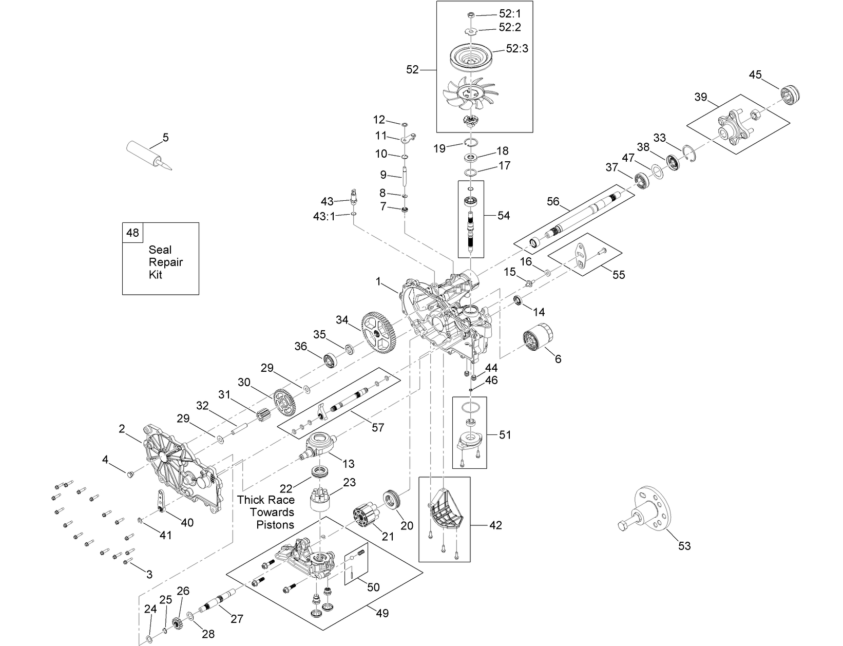 RH Transaxle Assembly No. 139-7501