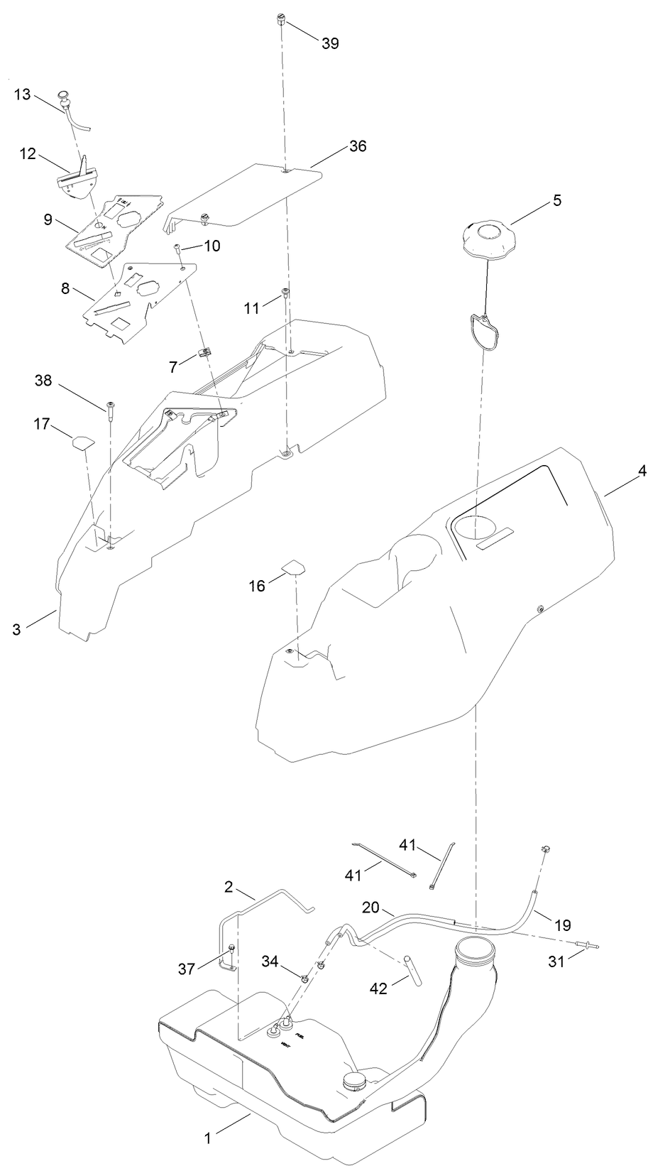 Body Styling and Fuel Tank Assembly