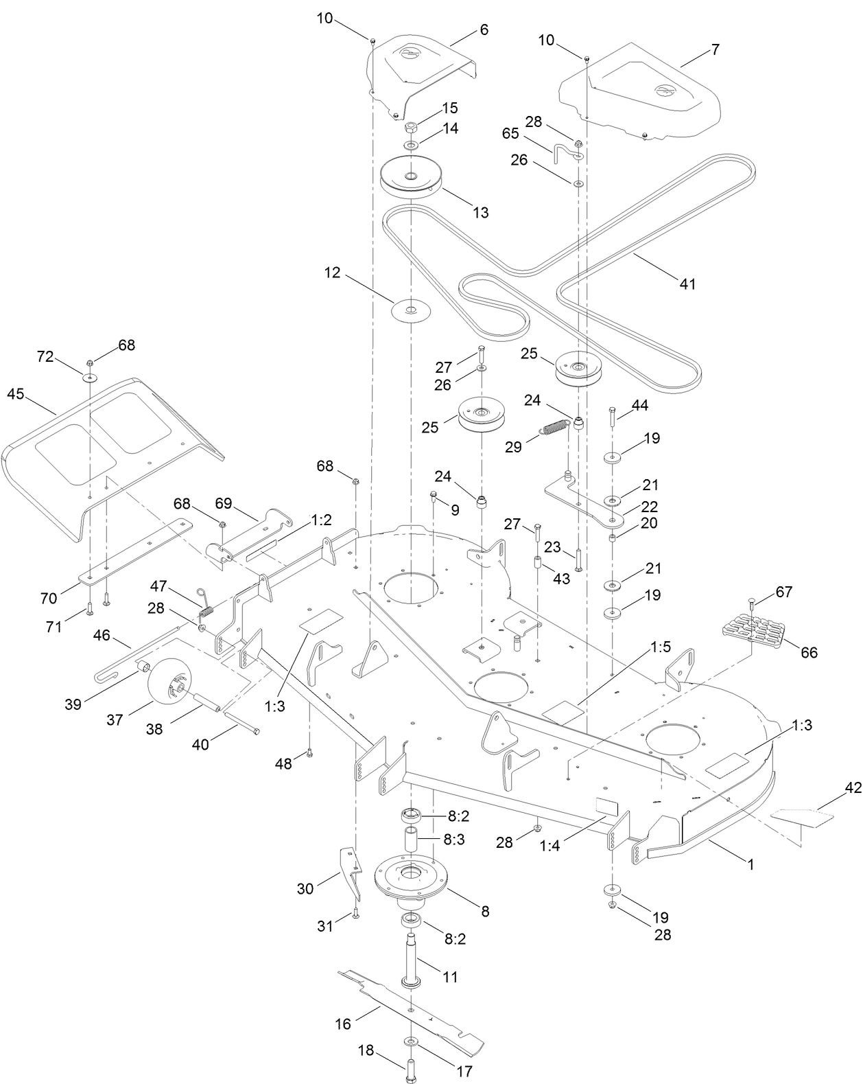 60 Inch Deck Assembly